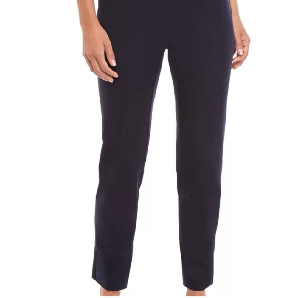 Belk Ashley Pull On Pants True‎ Black Slim Fit Ankle Stretch Size 8 NEW